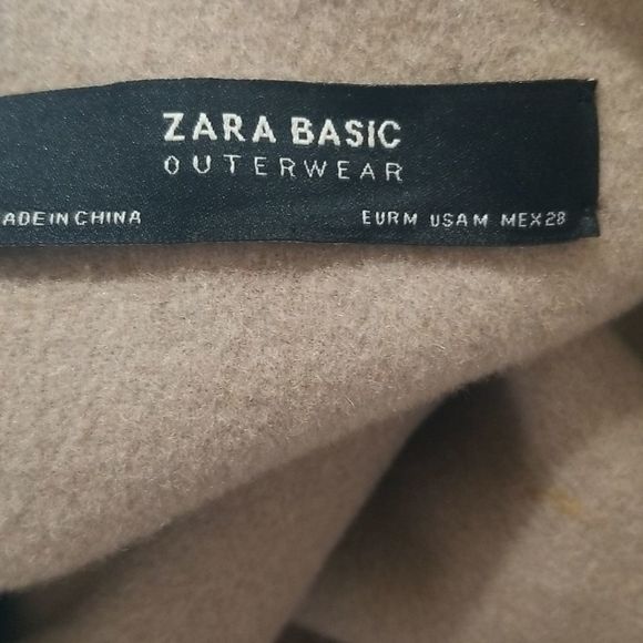 Zara Tan Coat Sz Medium - Picture 5 of 13